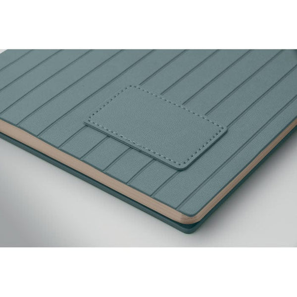 Notebook A5 in PU fumé - personalizzabile con logo