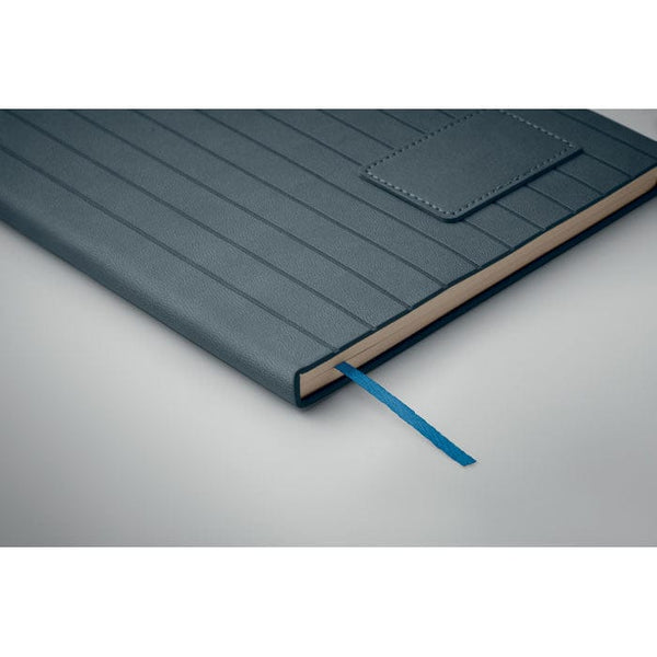 Notebook A5 in PU fumé - personalizzabile con logo