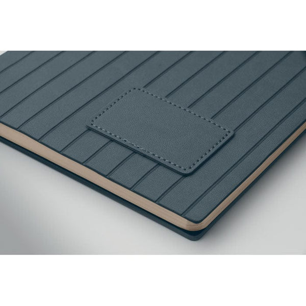 Notebook A5 in PU fumé - personalizzabile con logo