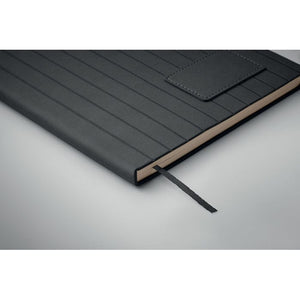 Notebook A5 in PU fumé - personalizzabile con logo