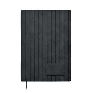 Notebook A5 in PU fumé - personalizzabile con logo