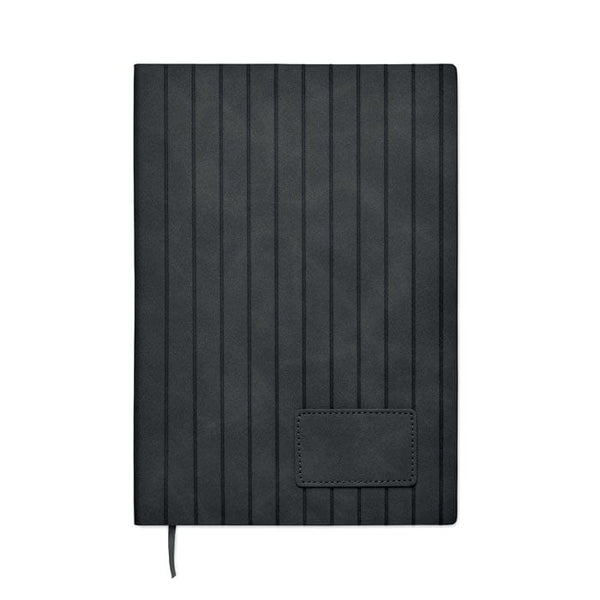 Notebook A5 in PU fumé - personalizzabile con logo