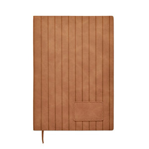 Notebook A5 in PU fumé - personalizzabile con logo