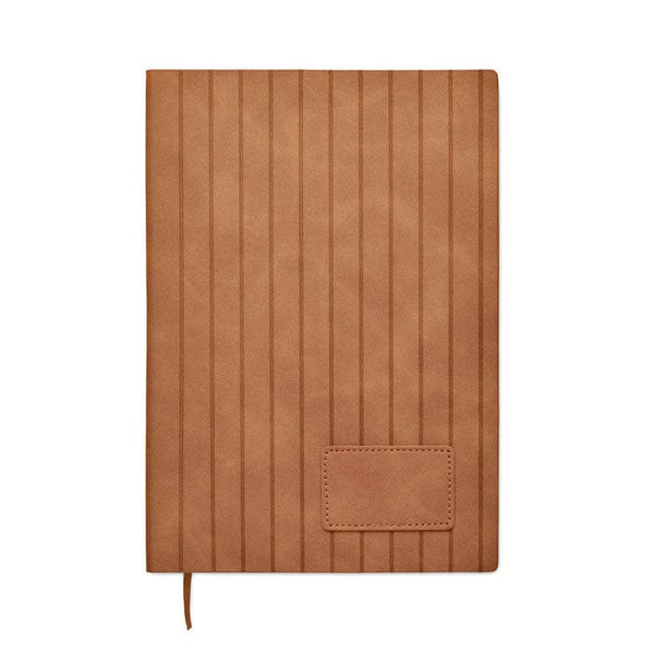 Notebook A5 in PU fumé - personalizzabile con logo