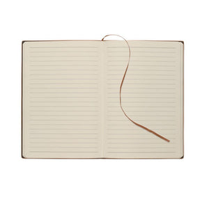 Notebook A5 in PU fumé - personalizzabile con logo