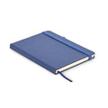 Notebook A5 in PU riciclato blu - personalizzabile con logo