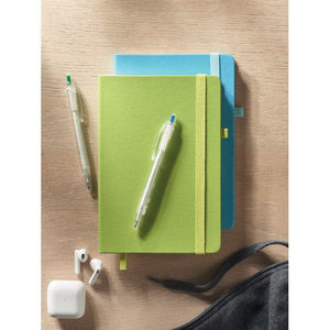 Notebook A5 in PU riciclato - personalizzabile con logo
