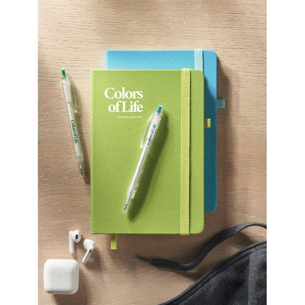 Notebook A5 in PU riciclato - personalizzabile con logo