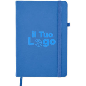 Notebook A5 in PU riciclato - personalizzabile con logo