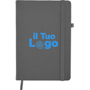 Notebook A5 in PU riciclato - personalizzabile con logo