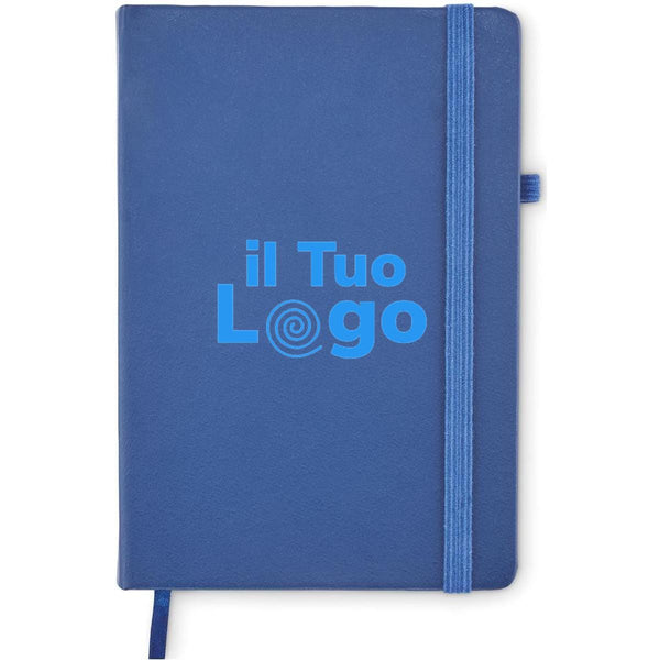 Notebook A5 in PU riciclato - personalizzabile con logo