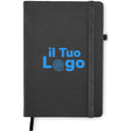 Notebook A5 in PU riciclato - personalizzabile con logo