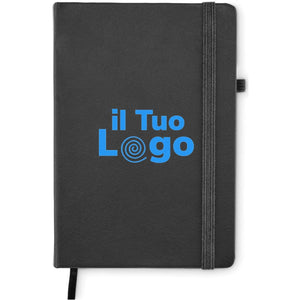 Notebook A5 in PU riciclato - personalizzabile con logo