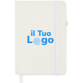 Notebook A5 in PU riciclato - personalizzabile con logo