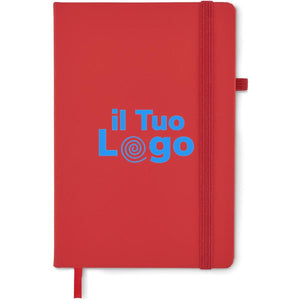 Notebook A5 in PU riciclato - personalizzabile con logo