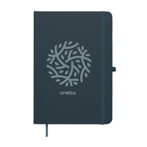 Notebook A5 in PU riciclato - personalizzabile con logo