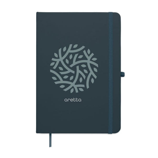Notebook A5 in PU riciclato - personalizzabile con logo