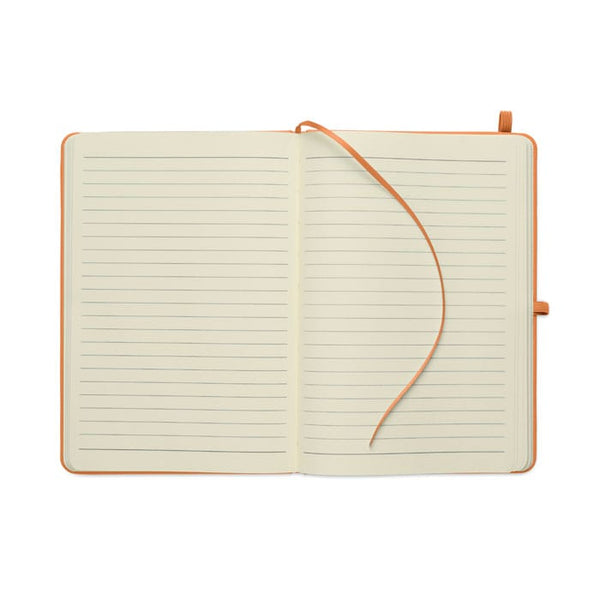 Notebook A5 in PU riciclato - personalizzabile con logo
