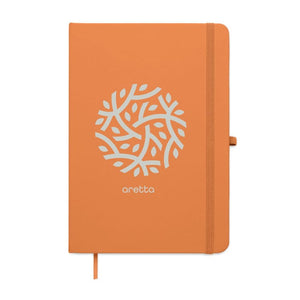 Notebook A5 in PU riciclato - personalizzabile con logo