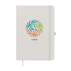 Notebook A5 in PU riciclato - personalizzabile con logo