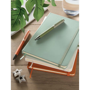 Notebook A5 in PU riciclato - personalizzabile con logo