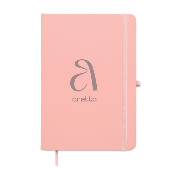 Notebook A5 in PU riciclato - personalizzabile con logo