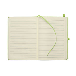 Notebook A5 in PU riciclato - personalizzabile con logo