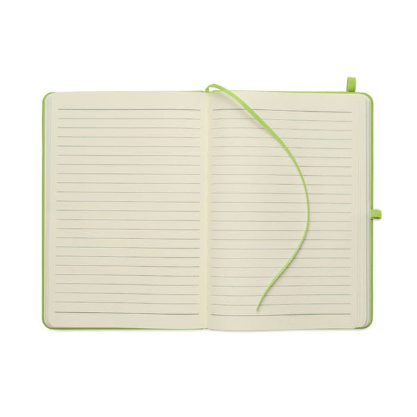 Notebook A5 in PU riciclato - personalizzabile con logo