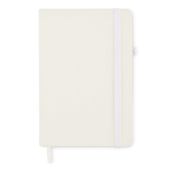 Notebook A5 in PU riciclato Colore: Nero, bianco, blu, rosso €3.31 - MO6835-03