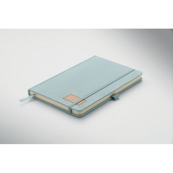 Notebook A5 in velluto a coste RPET - personalizzabile con logo