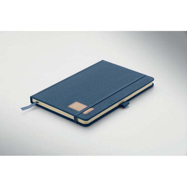 Notebook A5 in velluto a coste RPET - personalizzabile con logo
