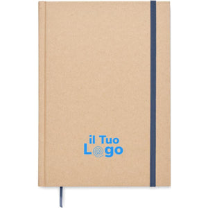 Notebook A5 made in UE riciclato - personalizzabile con logo