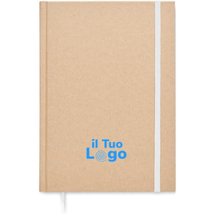 Notebook A5 made in UE riciclato - personalizzabile con logo