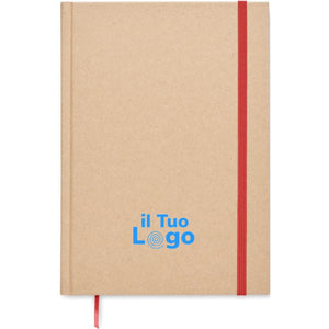 Notebook A5 made in UE riciclato - personalizzabile con logo