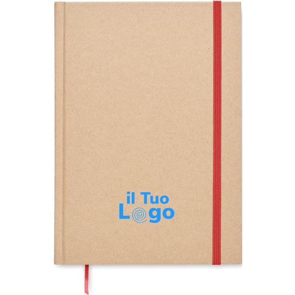 Notebook A5 made in UE riciclato - personalizzabile con logo