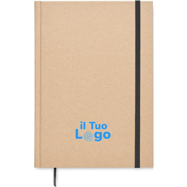 Notebook A5 made in UE riciclato - personalizzabile con logo