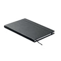 Notebook A5 prodotto UE Nero - personalizzabile con logo