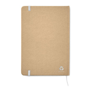 Notebook A5 riciclato natural - personalizzabile con logo