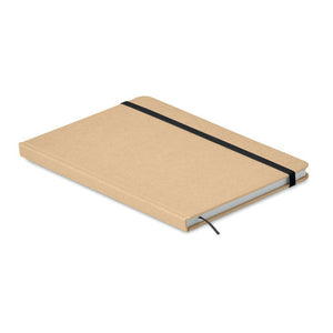 Notebook A5 riciclato natural - personalizzabile con logo