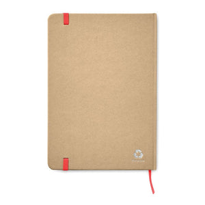 Notebook A5 riciclato natural - personalizzabile con logo