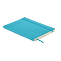 Notebook A5 riciclato morbido Azzurro - personalizzabile con logo