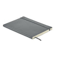 Notebook A5 riciclato morbido grigio - personalizzabile con logo