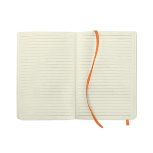 Notebook A5 riciclato morbido - personalizzabile con logo