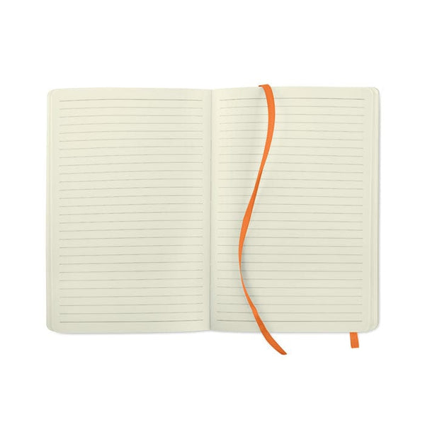 Notebook A5 riciclato morbido - personalizzabile con logo