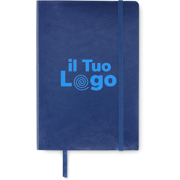 Notebook A5 riciclato morbido - personalizzabile con logo