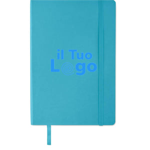 Notebook A5 riciclato morbido - personalizzabile con logo