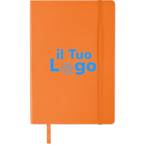 Notebook A5 riciclato morbido - personalizzabile con logo