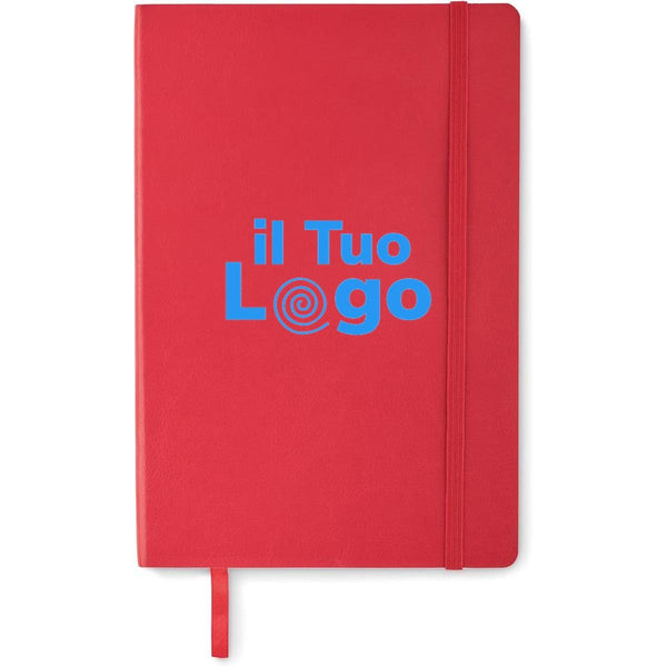 Notebook A5 riciclato morbido - personalizzabile con logo