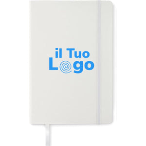 Notebook A5 riciclato morbido - personalizzabile con logo