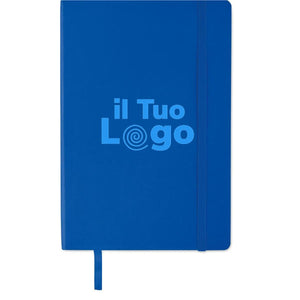 Notebook A5 riciclato morbido - personalizzabile con logo
